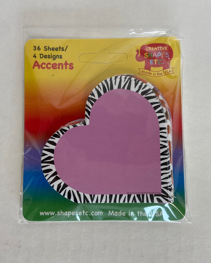SHAPES ETC.  Mini Cardstock Accents - Hearts Variety Pack