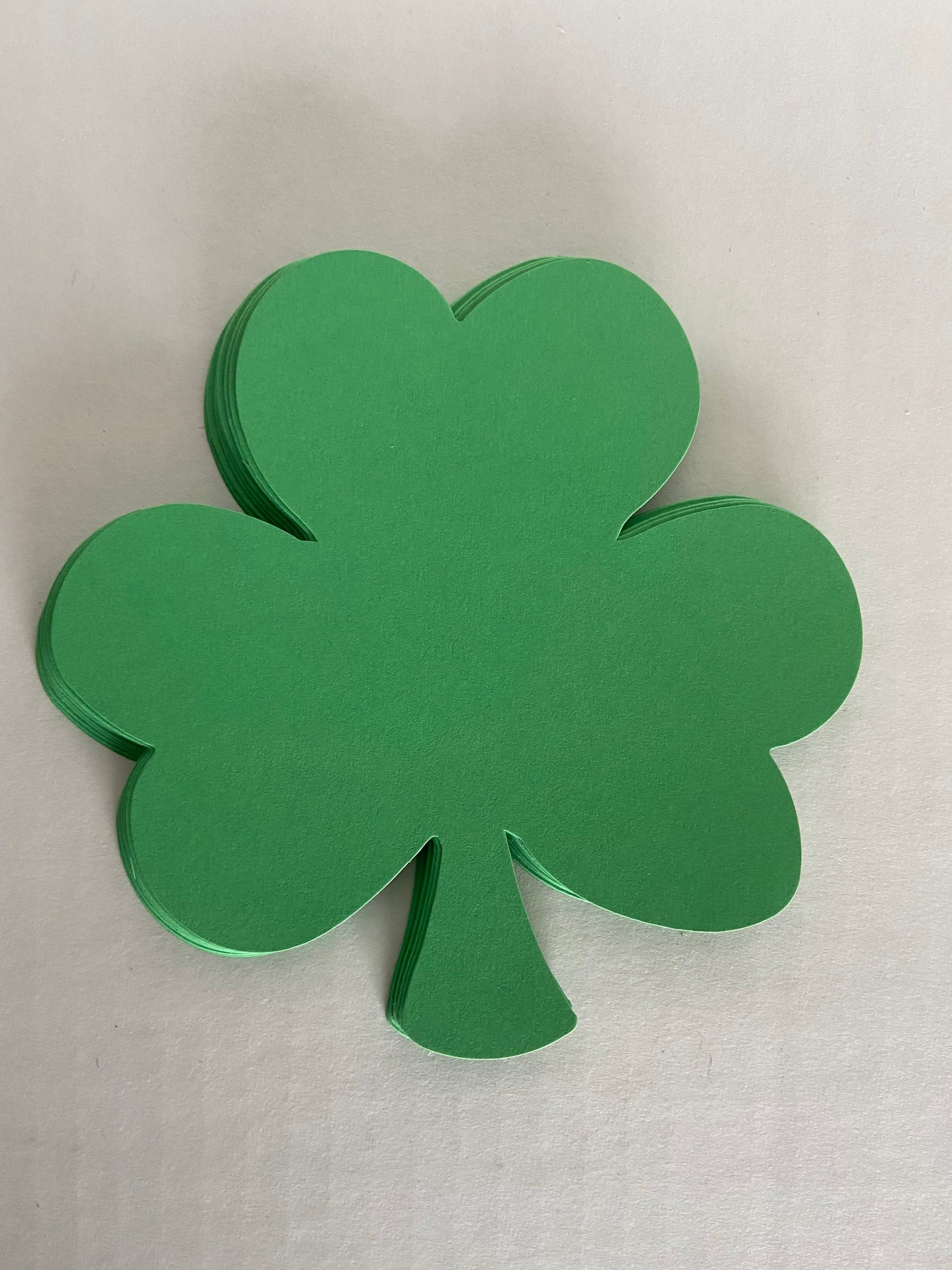 SHAPES ETC.  Shamrock Single Color Creative Cut-Outs- 5.5in