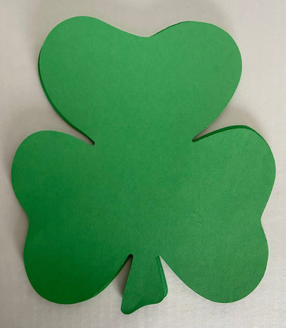 SHAPES ETC. Shamrock Single Color Super Cut-Outs- 8” x 9”