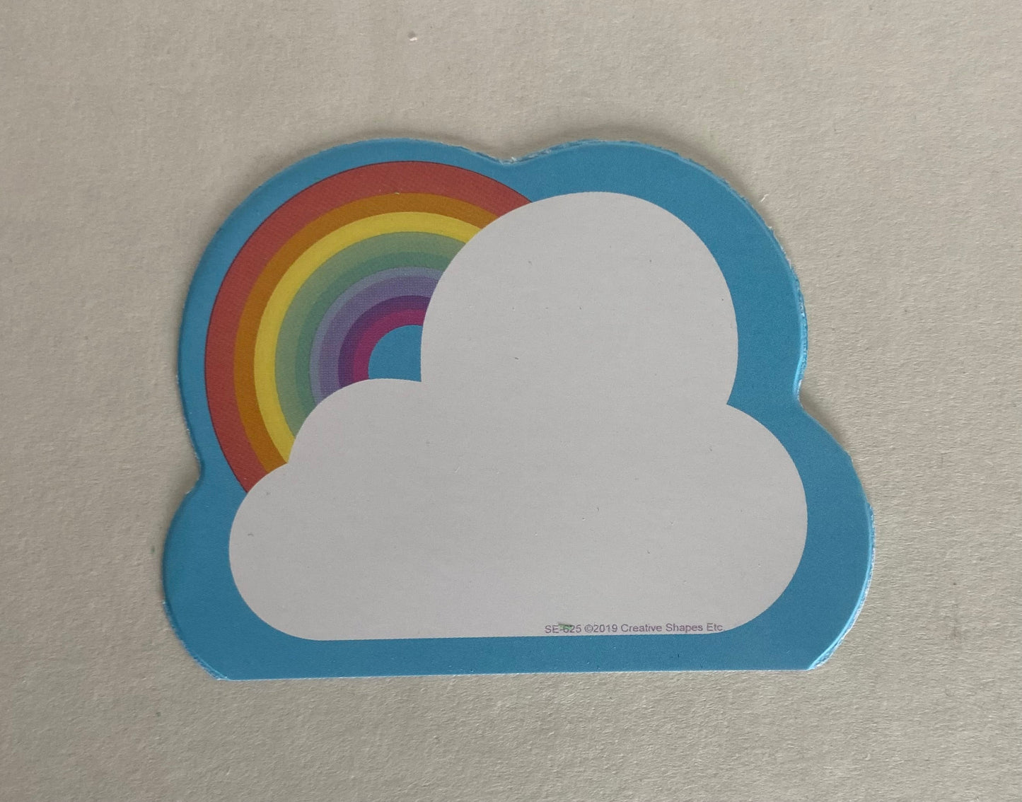 SHAPES ETC.  Large Cardstock Accents - Rainbow