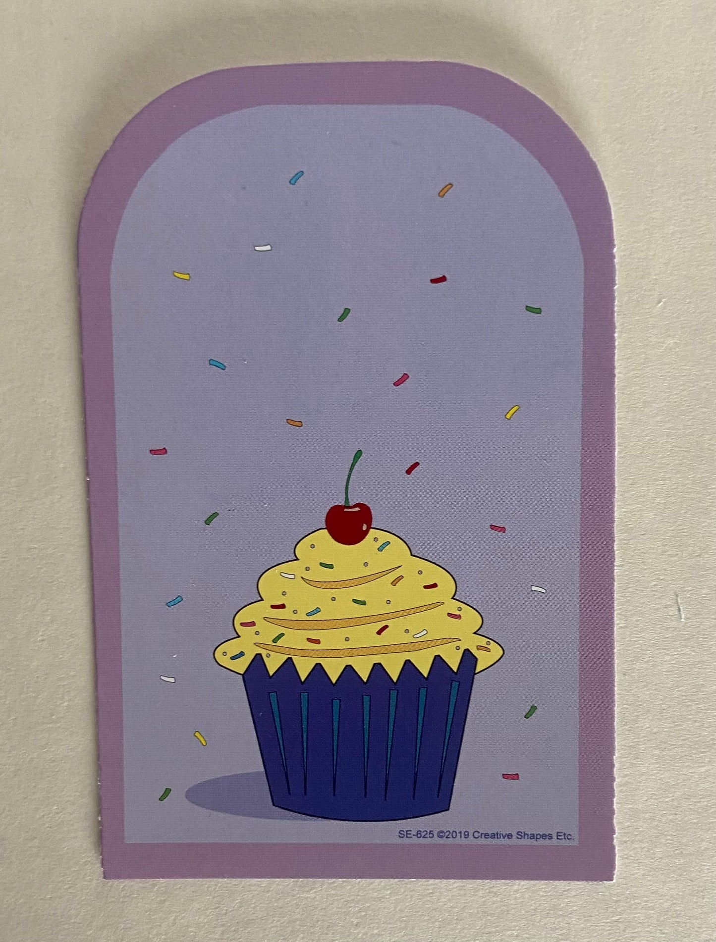 SHAPES ETC.  Large Cardstock Accents - Cupcake