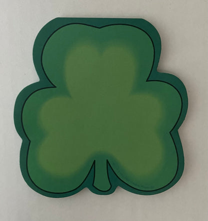 SHAPES ETC. Large Notepad - Shamrock