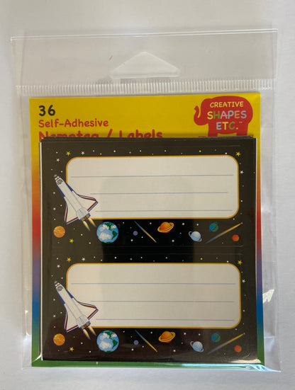 SHAPES ETC. Nametag - Space