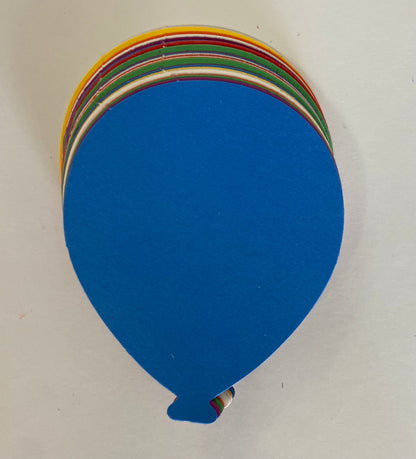 SHAPES ETC. Balloon Assorted Color Creative Cut-Outs- 3"