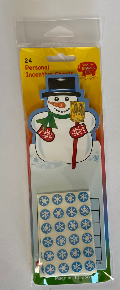 SHAPES ETC. Incentive Sticker Set - Snowman