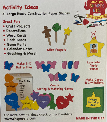 SHAPES ETC.  Single Color Cut-Out - Snowman