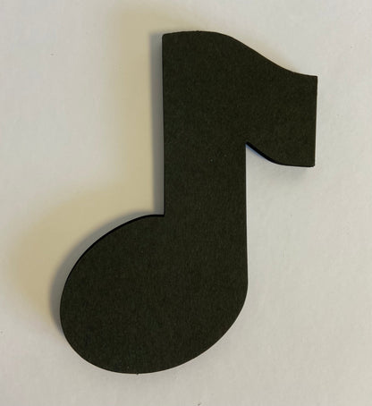 SHAPES ETC. Small Single Color Cut-Out - Music Note