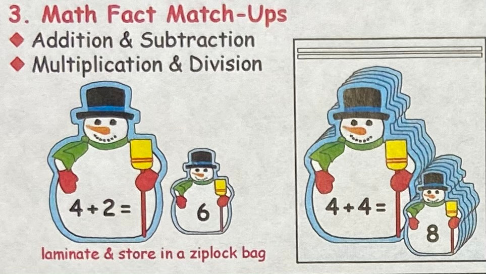 SHAPES ETC. Large Notepad - Snowman