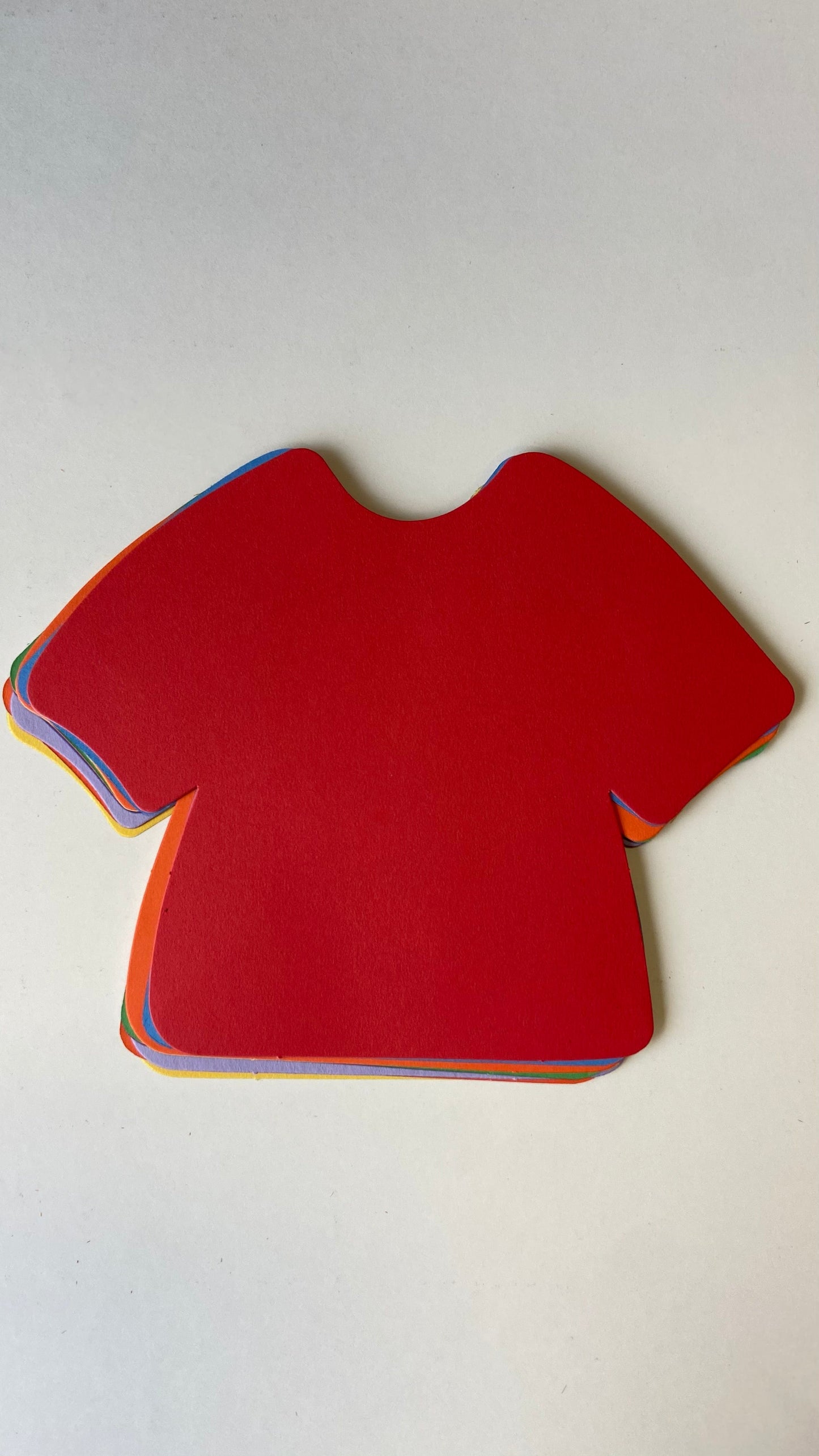SHAPES ETC.  T-Shirt Assorted Color Creative Cut-Outs- 5.75"