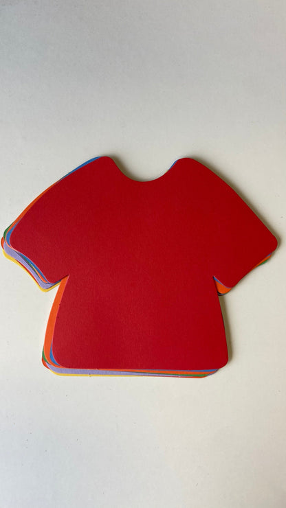 SHAPES ETC.  T-Shirt Assorted Color Creative Cut-Outs- 5.75"