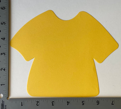 SHAPES ETC.  T-Shirt Assorted Color Creative Cut-Outs- 5.75"