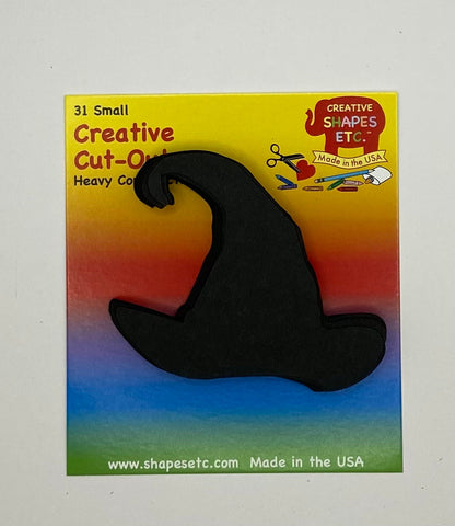 SHAPES ETC.Small Single Color Cut-Out - Witch Hat