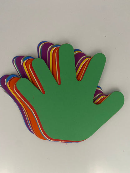 SHAPES ETC. Hand Assorted Color Creative Cut-Outs, 5.5"