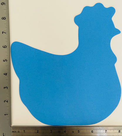 SHAPES ETC. Hen Assorted Color Super Cut-Outs- 8” x 10”
