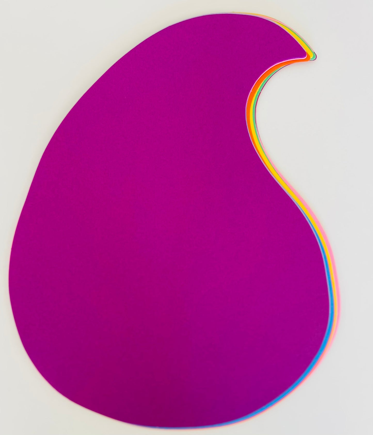 SHAPES ETC. Raindrop Assorted Color Super Cut-Outs- 8” x 10”