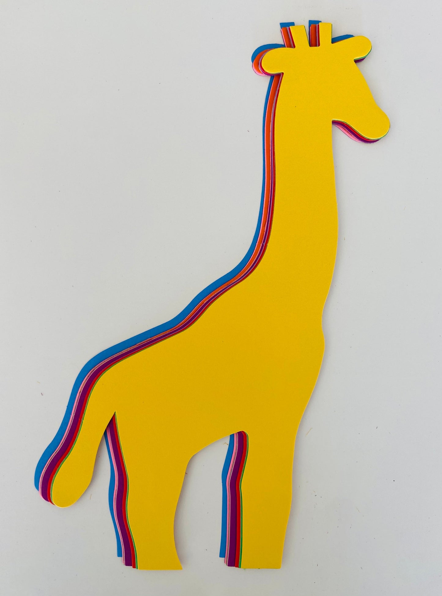 SHAPES ETC. Giraffe Assorted Color Super Cut-Outs- 8” x 10”