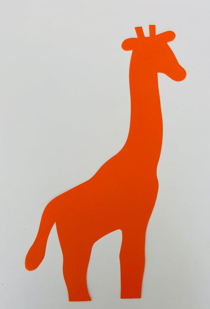 SHAPES ETC. Giraffe Assorted Color Super Cut-Outs- 8” x 10”
