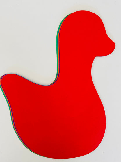 SHAPES ETC. Duck Assorted Color Super Cut-Outs- 8” x 10”
