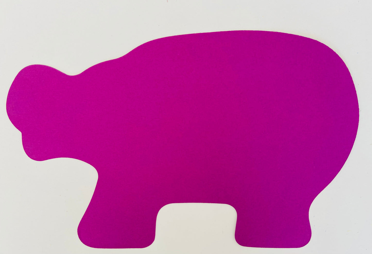 SHAPES ETC. Hippo Assorted Color Super Cut-Outs- 8” x 10”