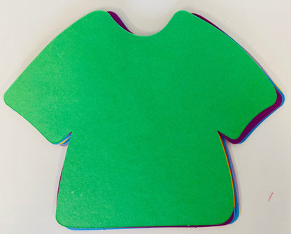 SHAPES ETC.  T-Shirt Assorted Color Creative Cut-Outs- 5.75"