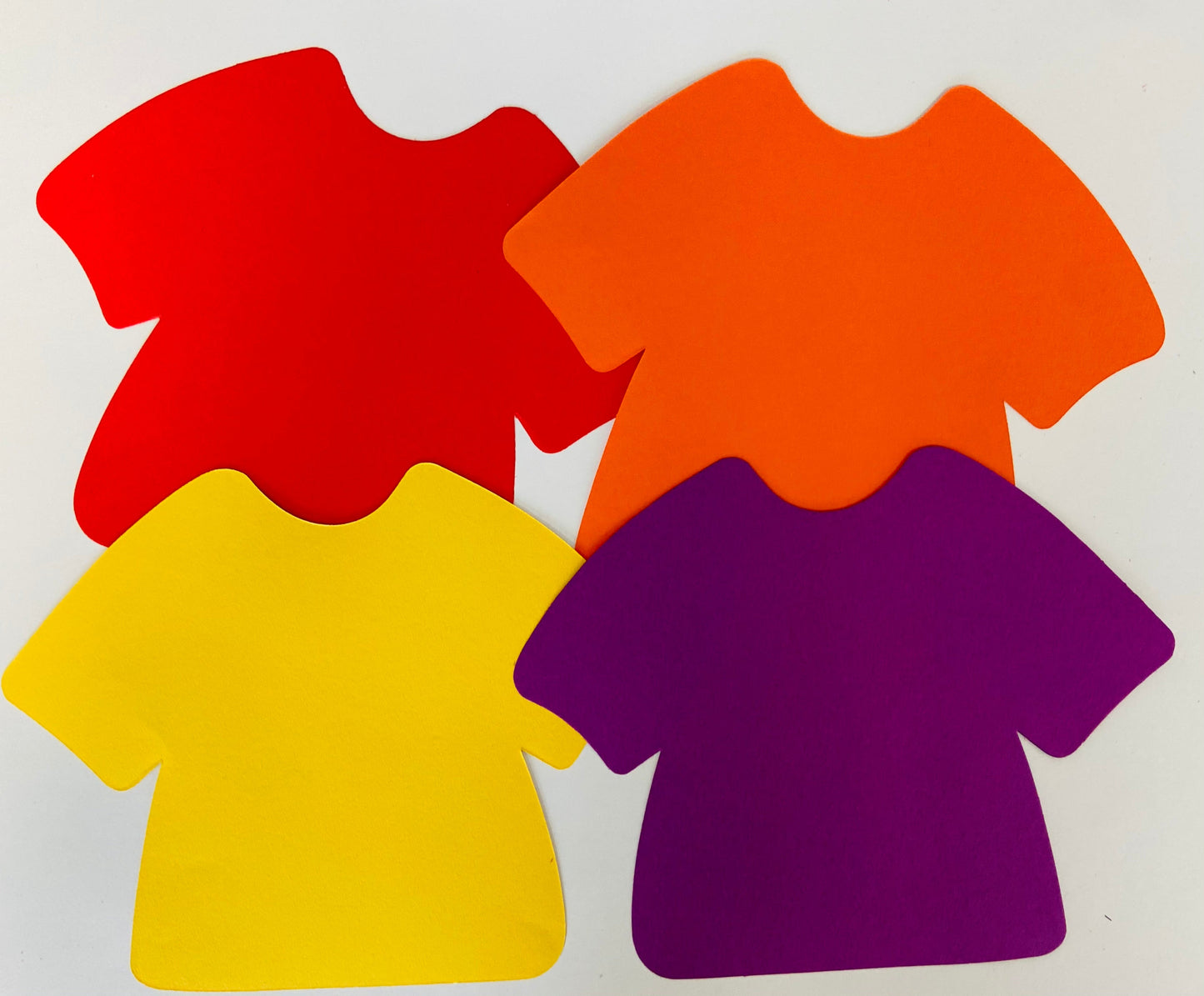 SHAPES ETC.  T-Shirt Assorted Color Creative Cut-Outs- 5.75"