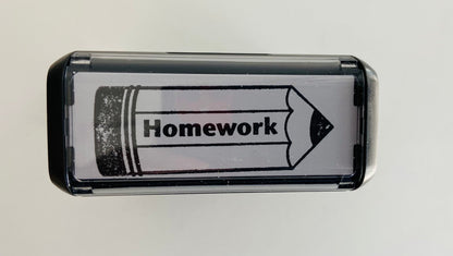 SHAPES ETC. Self Inking Teacher Stamp - Homework