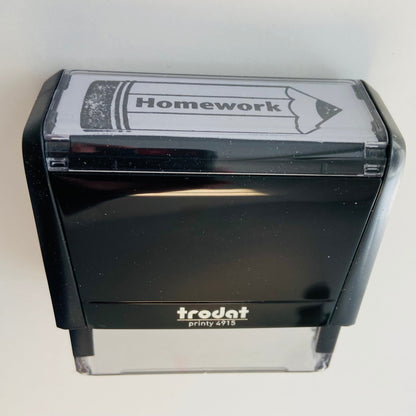 SHAPES ETC. Self Inking Teacher Stamp - Homework