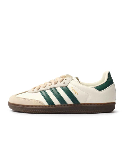 Adidas Women's Samba OG - White/Green Sand