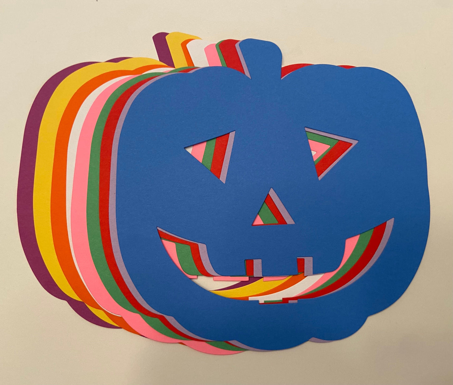 SHAPES ETC.  Jack-o-lantern Assorted Color Creative Cut-Outs, 5.5"