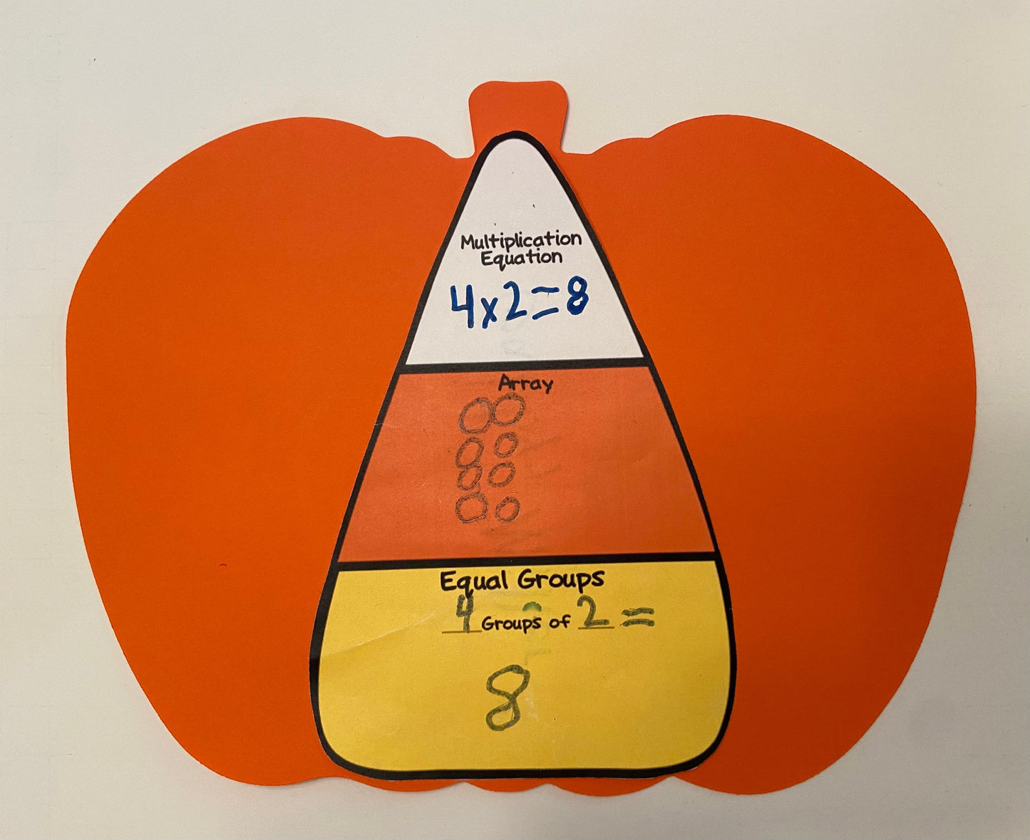 SHAPES ETC. Pumpkin Assorted Color Super Cut-Outs- 8” x 10”