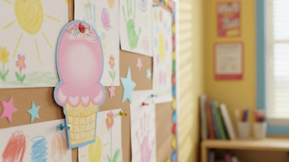 SHAPES ETC. Mini Notepad - Ice Cream Cone