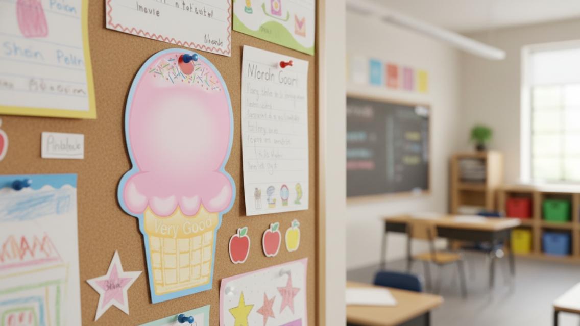 SHAPES ETC. Large Notepad - Ice Cream Cone