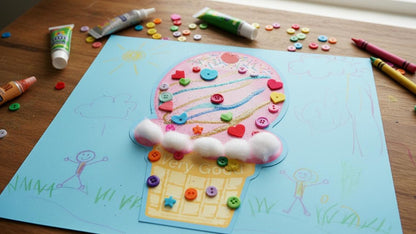 SHAPES ETC. Large Notepad - Ice Cream Cone