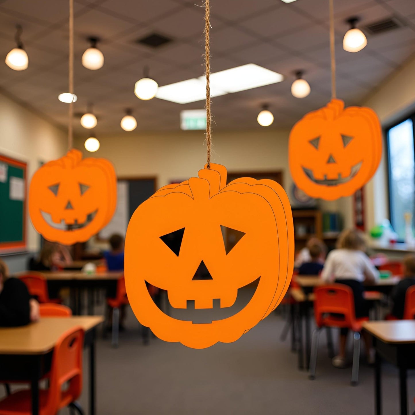 SHAPES ETC. Jack-o-lantern Assorted Colors Creative Cut-Outs- 3”