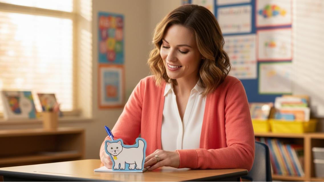 SHAPES ETC. Mini Notepad - Kitten