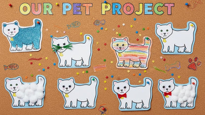 SHAPES ETC. Large Notepad - Cat