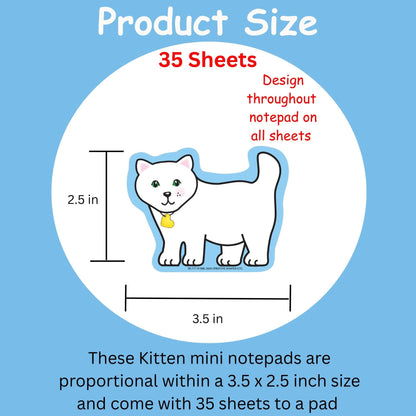 SHAPES ETC. Mini Notepad - Kitten