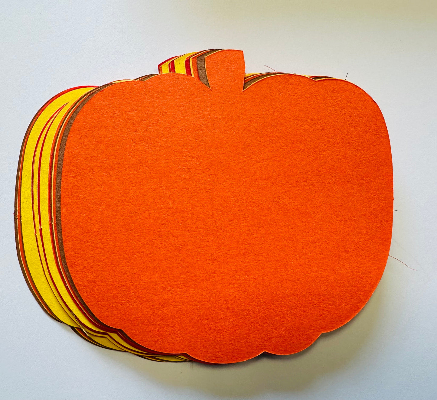 SHAPES ETC.  Fall Thanksgiving Pumpkin Large Assorted Color Cut-Outs - 5.5in