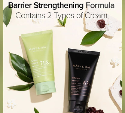 Mary & May Soothing Gel Cream + Idebenone Blackberry Cream Duo Set