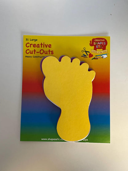 SHAPES ETC. Large Assorted Cut-Out - Foot