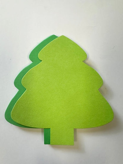 SHAPES ETC.  Holiday Evergreen Tree Assorted Green Color Cut-Outs - 5.5in