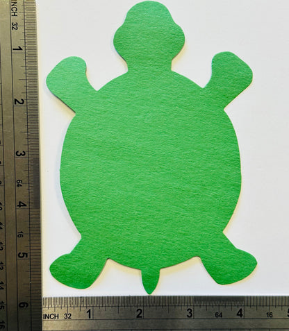 SHAPES ETC. Large Single Color Cut-Out - Turtle