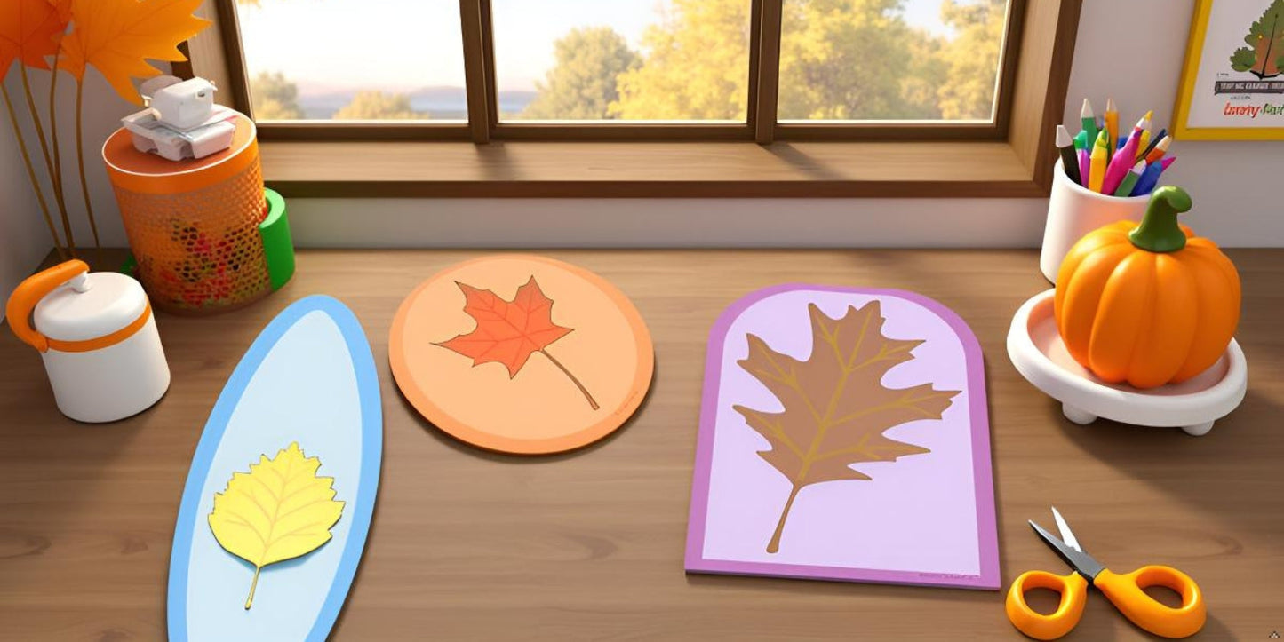 SHAPES ETC.  Mini Cardstock Accents - Leaves Variety Pack