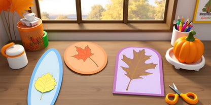 SHAPES ETC.  Mini Cardstock Accents - Leaves Variety Pack