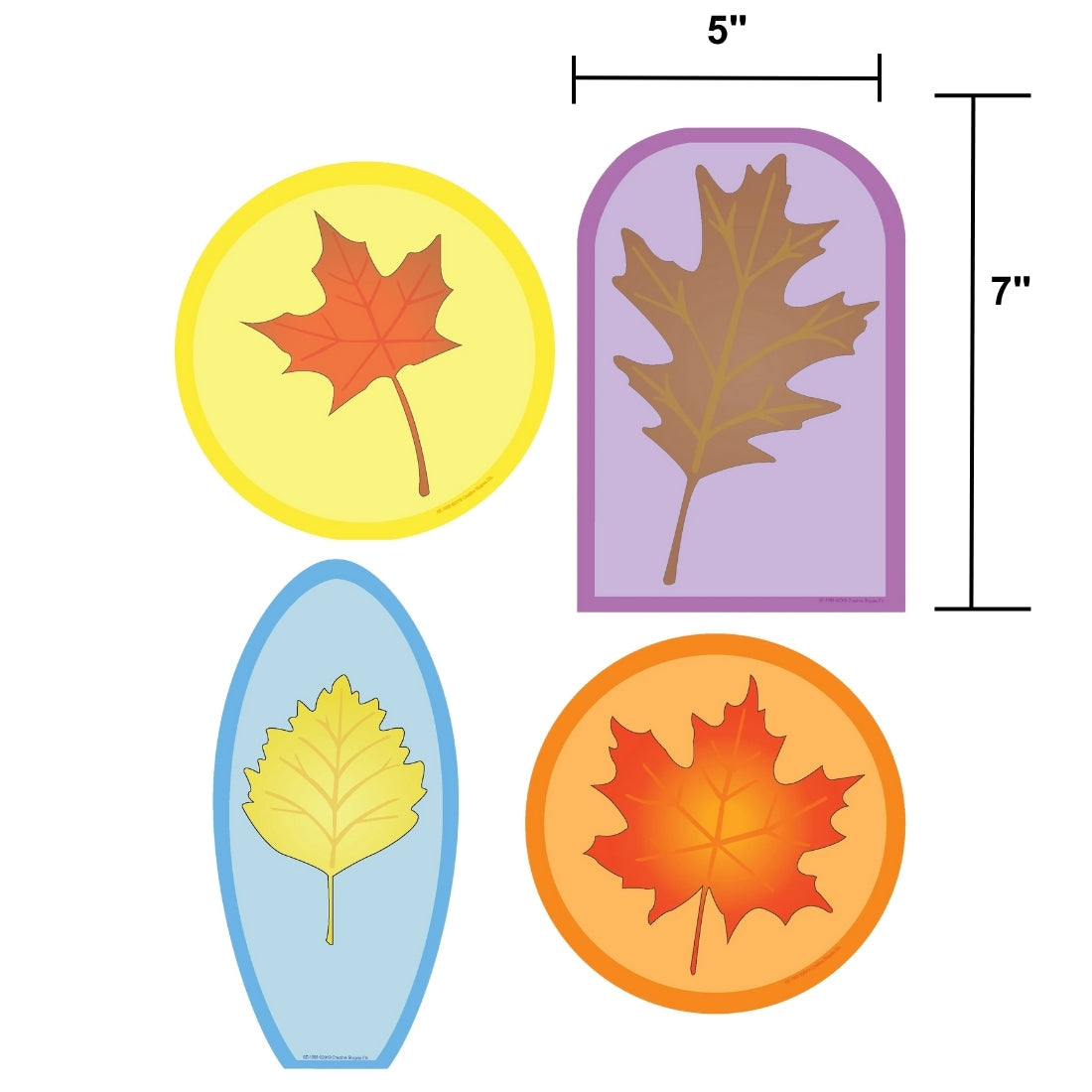 SHAPES ETC. Large Cardstock Accents - Leaves Variety Pack
