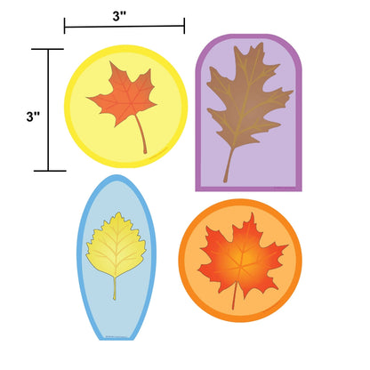 SHAPES ETC.  Mini Cardstock Accents - Leaves Variety Pack