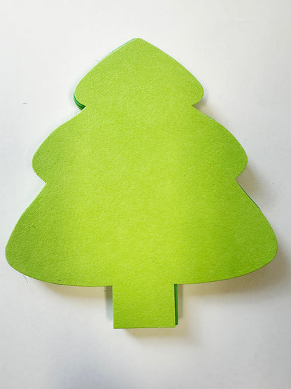 SHAPES ETC.  Holiday Evergreen Tree Assorted Green Color Cut-Outs - 5.5in