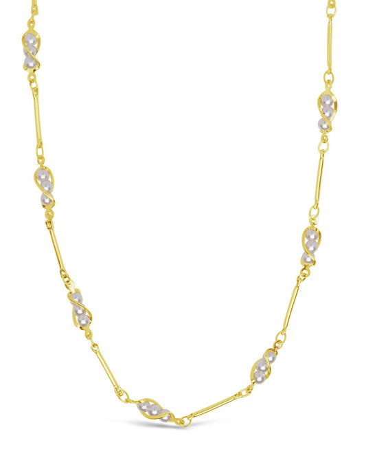 Stationed Triple Pearl Sunglass Chain