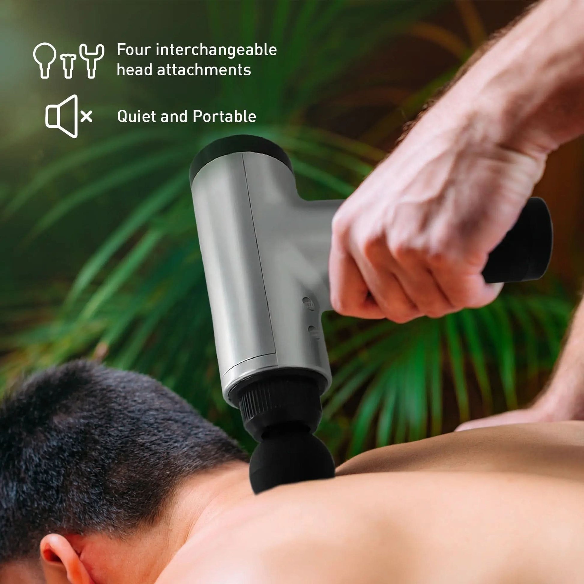 Ultimate Muscle Recovery & Pain Relief Bundle: 6 Speed Massage Gun & Electric Heating Pad DC-PURSONIC