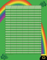 SHAPES ETC. Vertical Incentive Chart - St. Patrick's
